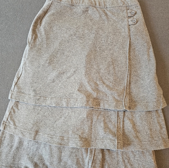 LandsEnd Girls Knit Above the knee skort, Uniform, Size 12, Grey - Picture 5 of 7